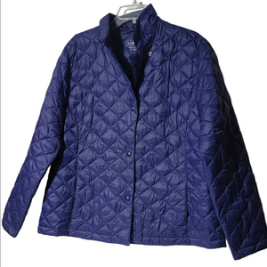 L.L.BEAN Woman's XLP Purple Quilted Packable Jacket